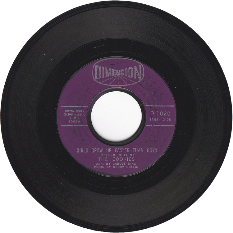 The Cookies - Only To Other People / Girls Grow Up Faster Than Boys