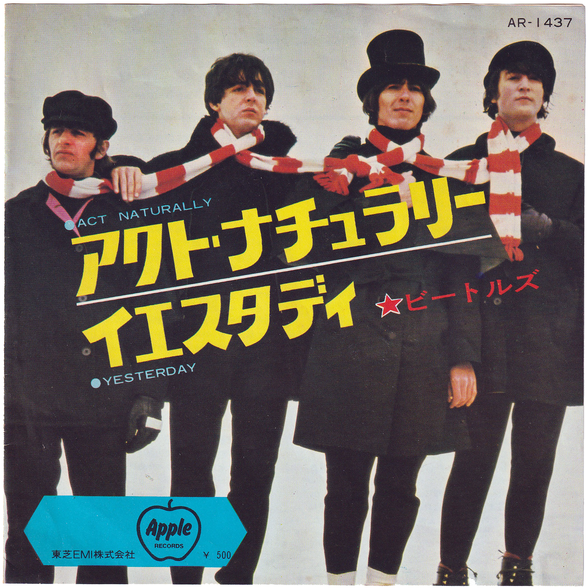 Yesterday　Beatles　Re-Issue,　Naturally　[Japan　NIGHT　w/PS]　RECORDS　–　BEAT　The　Act