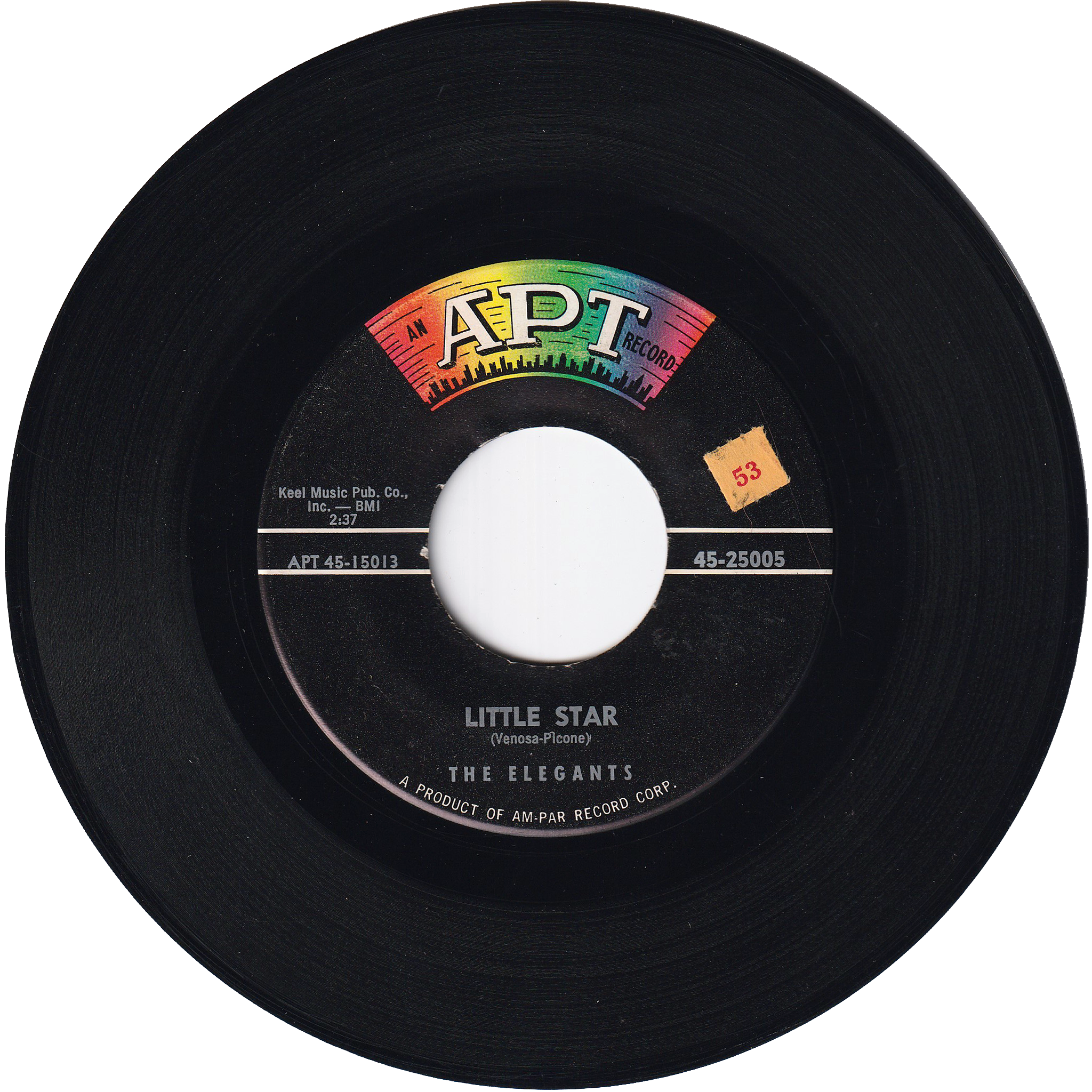 The Elegants - Little Star / Getting Dizzy – NIGHT BEAT RECORDS