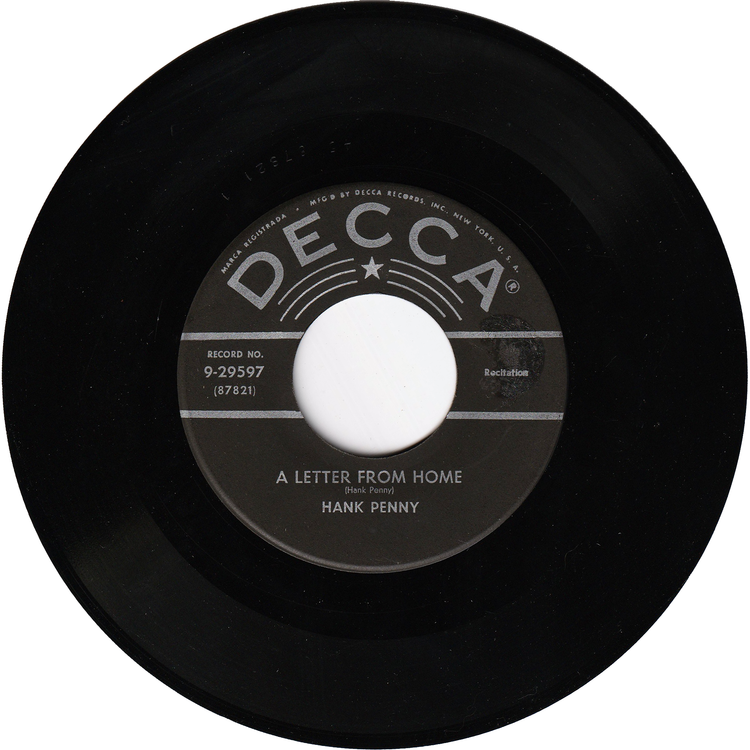 Hank Penny - Bloodshot Eyes / A Letter From Home