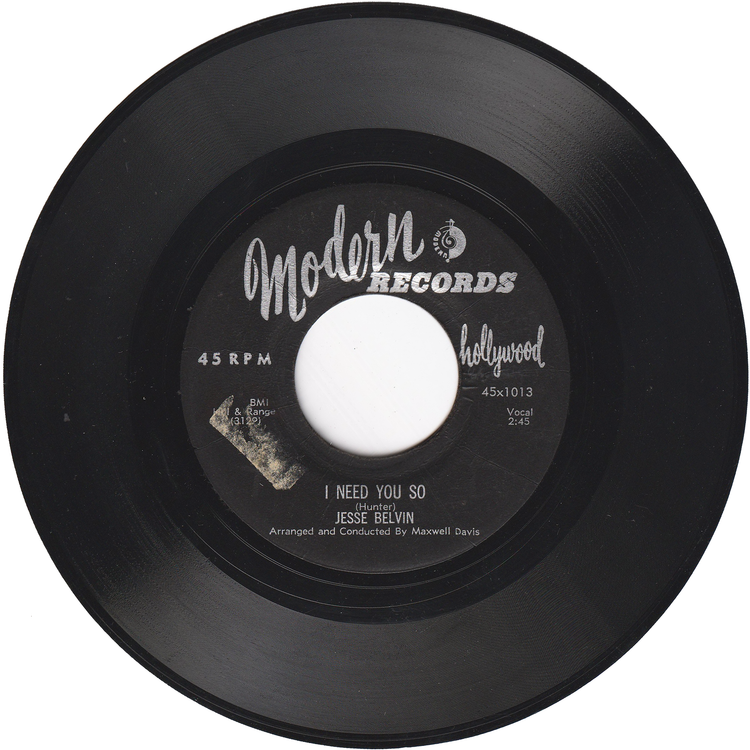 Jesse Belvin - Senorita / I Need You So