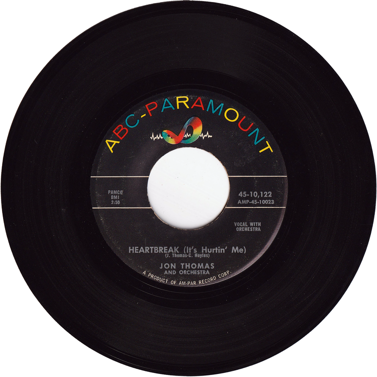 Jon Thomas - Heartbreak (It's Hurtin' Me) / Teasin'
