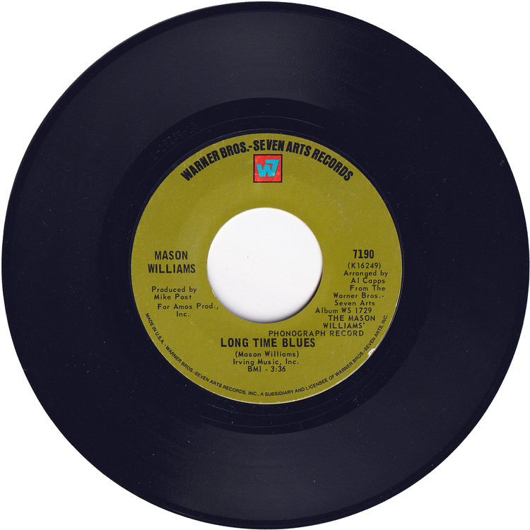 Mason Williams - Classical Gas / Long Time Blues