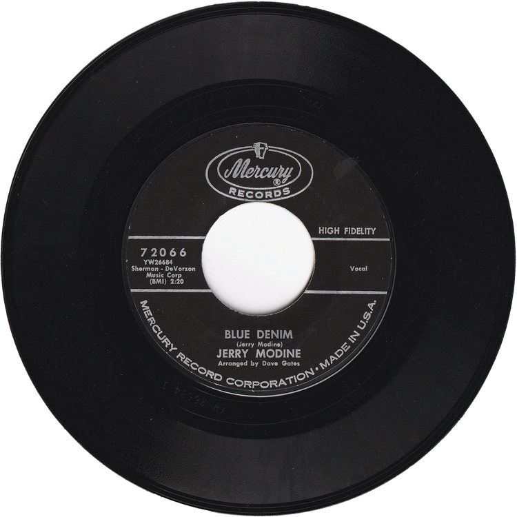 Jerry Modine - A Stranger To Me / Blue Denim