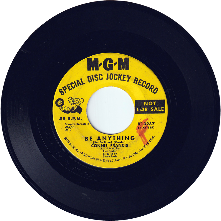 Connie Francis - Tommy / Be Anything (Promo)