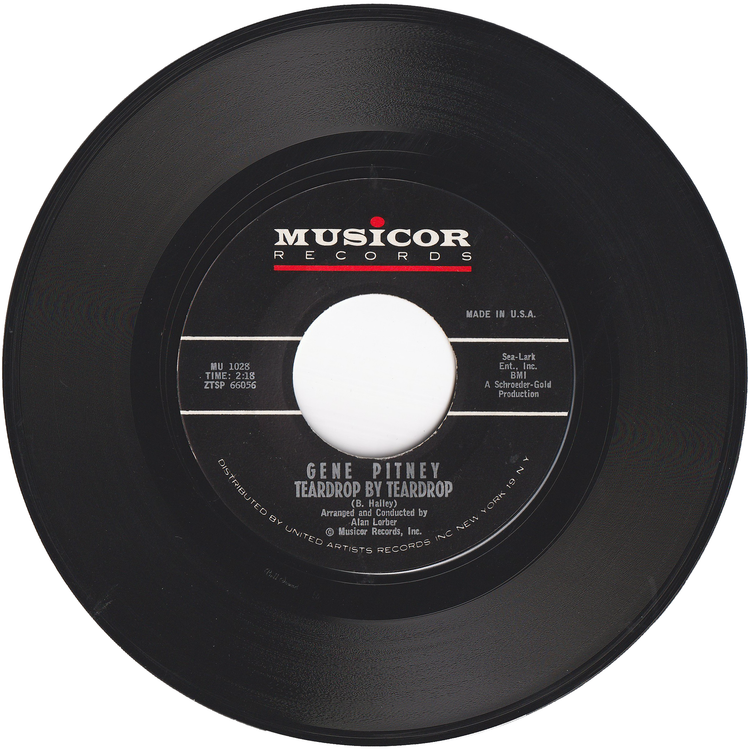 Gene Pitney - Mecca / Teardrop By Teardrop (w/PS)