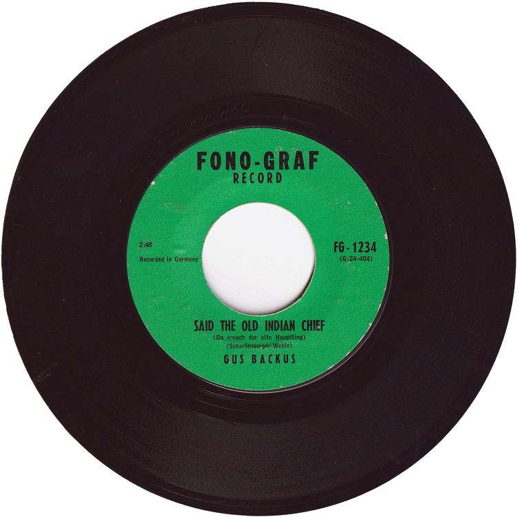 Gus Backus - Wooden Heart / Said The Old Indian Chief