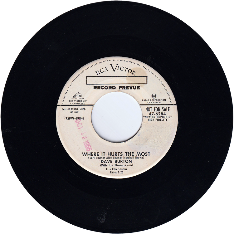 Dave Burton - Ooba Ooba Ooba / Where It Hurts The Most (Promo)