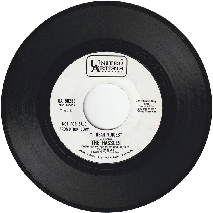 The Hassles - I Hear Voices / Every Step I Take (Every Move I Make) (Promo)