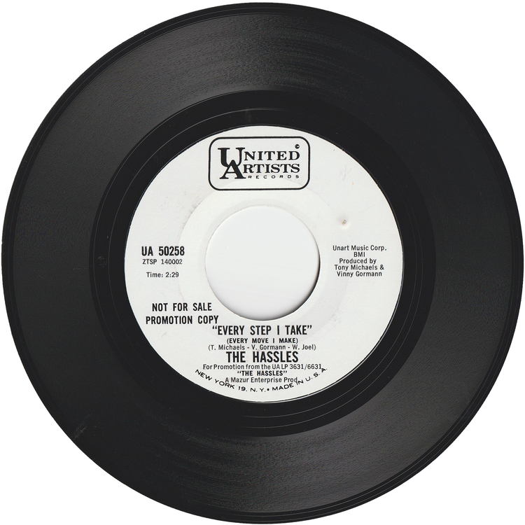 The Hassles - I Hear Voices / Every Step I Take (Every Move I Make) (Promo)