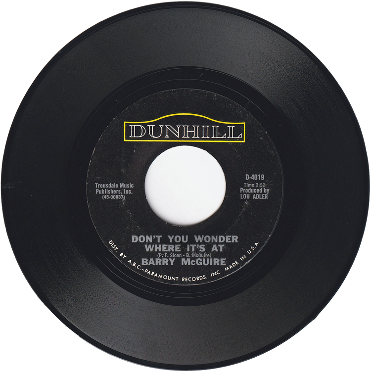 Barry McGuire - Don't You Wonder Where It's At / This Precious Time