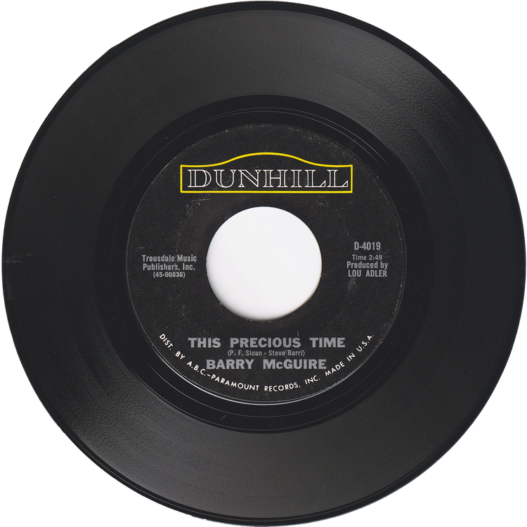 Barry McGuire - Don't You Wonder Where It's At / This Precious Time