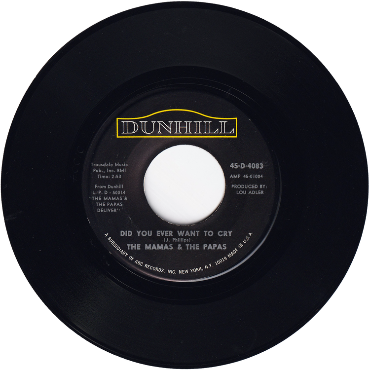 The Mama's & The Papa's - Creeque Alley / Did You Ever Want To Cry