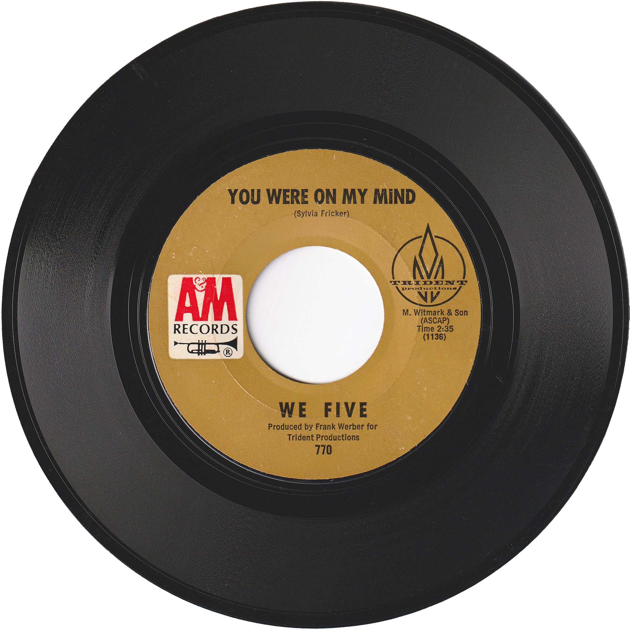 We Five - You Were On My Mind / Small World – NIGHT BEAT RECORDS