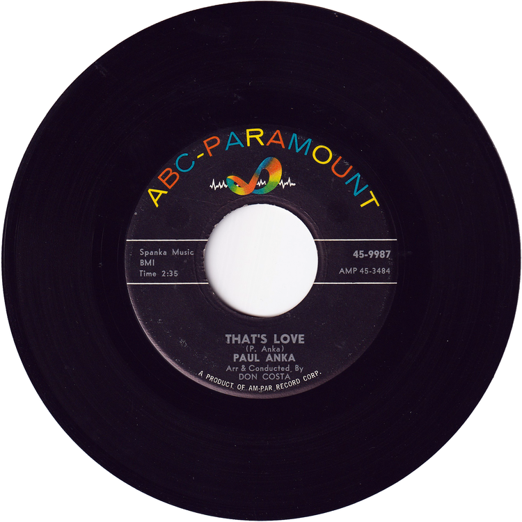 Paul Anka - That's Love / (All of A Sudden) My Heart Sings