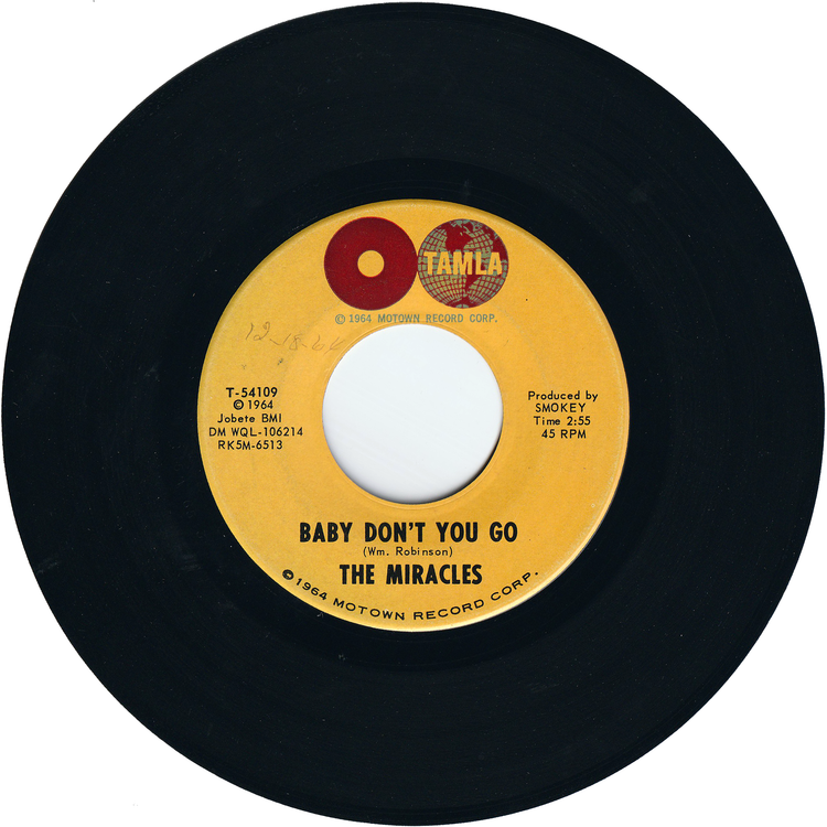 The Miracles - Come On Do The Jerk / Baby Don't You Go