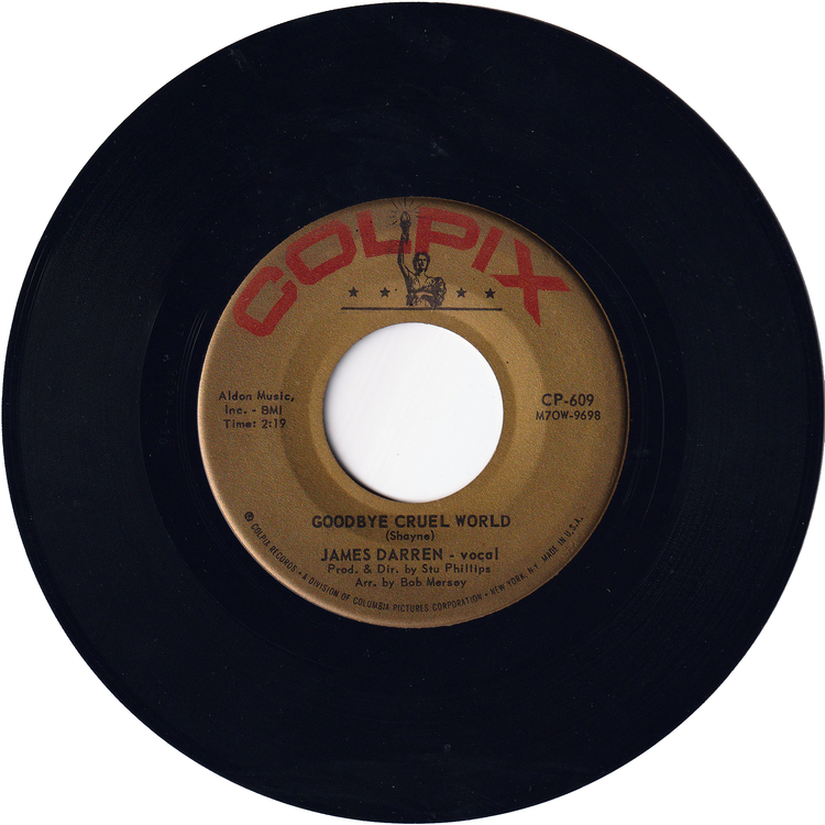 James Darren - Goodbye Cruel World / Valerie