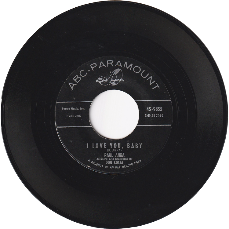 Paul Anka - I Love You, Baby / Tell Me That You Love Me