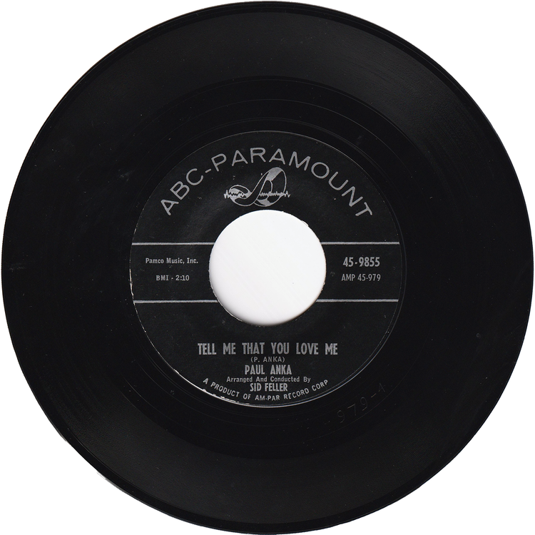 Paul Anka - I Love You, Baby / Tell Me That You Love Me