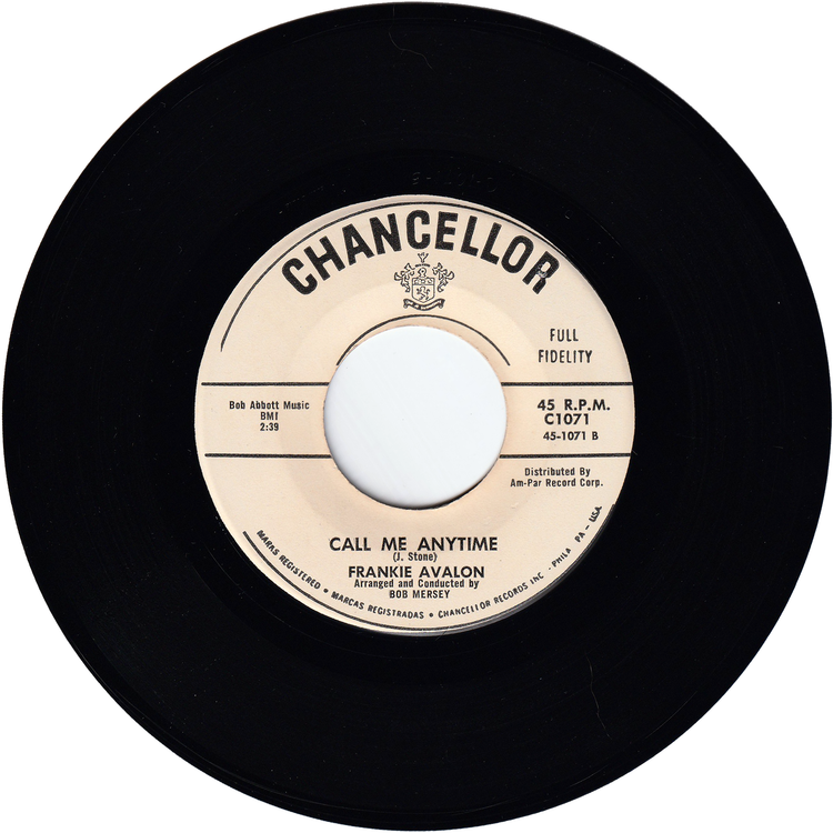 Frankie Avalon - All Of Everything / Call Me Anytime (Promo)