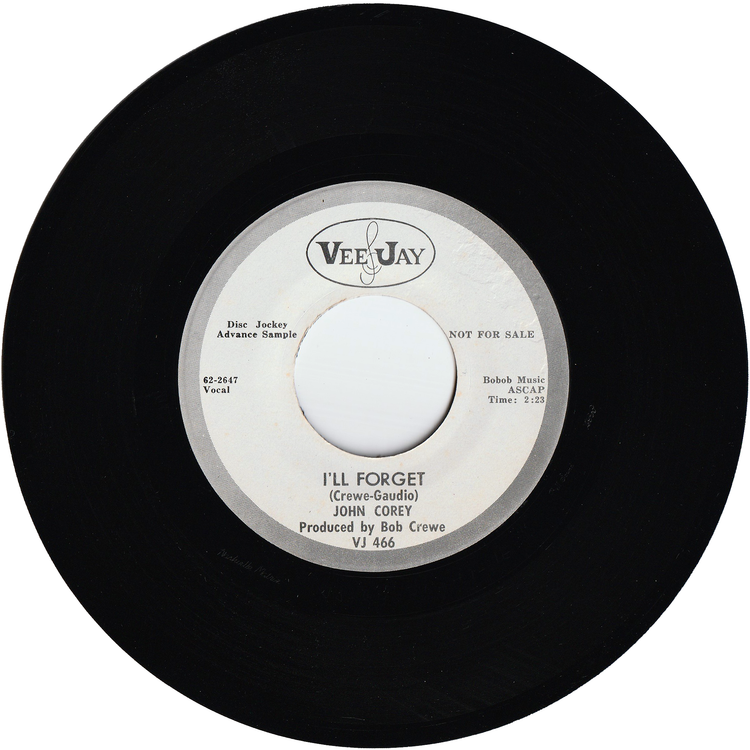 John Corey - Pollyanna / I'll Forget (Promo)