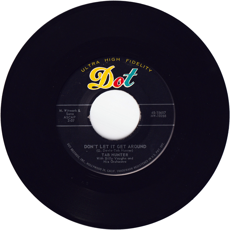 Tab Hunter - Don't Let It Get Around / I'm Alone Because I Love You