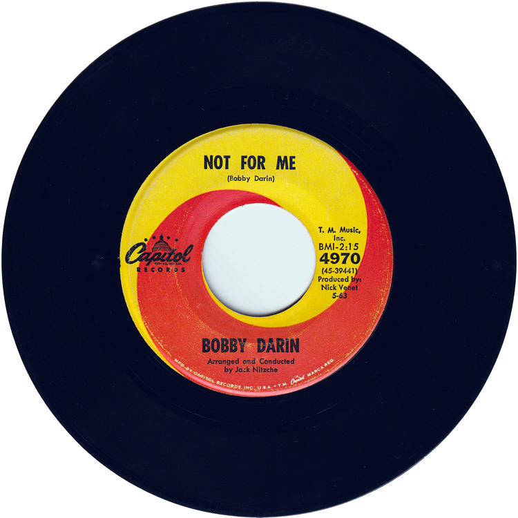 Bobby Darin - 18 Yellow Roses / Not For Me