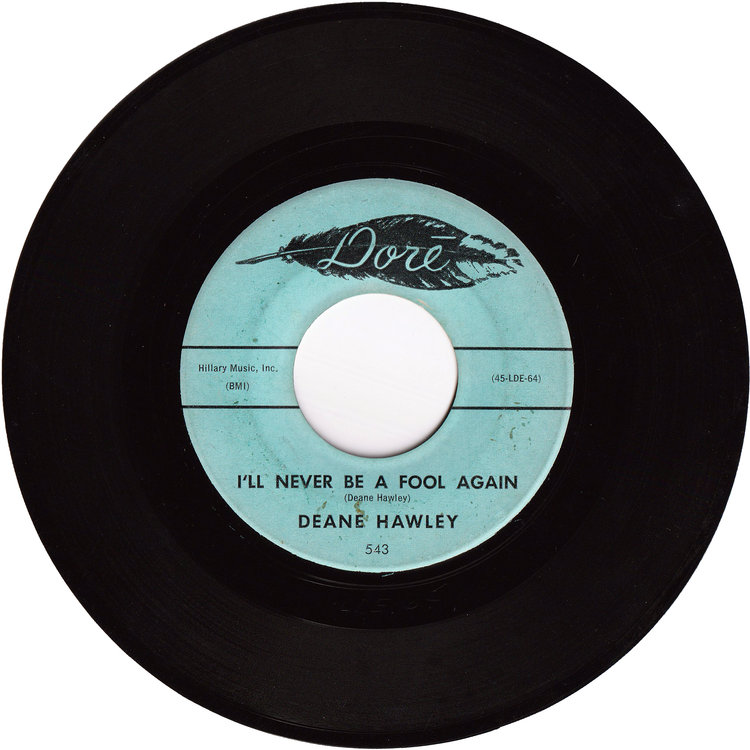 Deane Hawley - Where Is My Angel / I'll Never Be A Fool Again