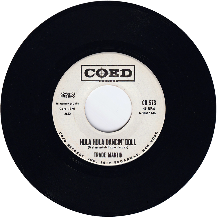 Trade Martin - Hula Hula Dancin' Doll / Something In The Wind (Promo)