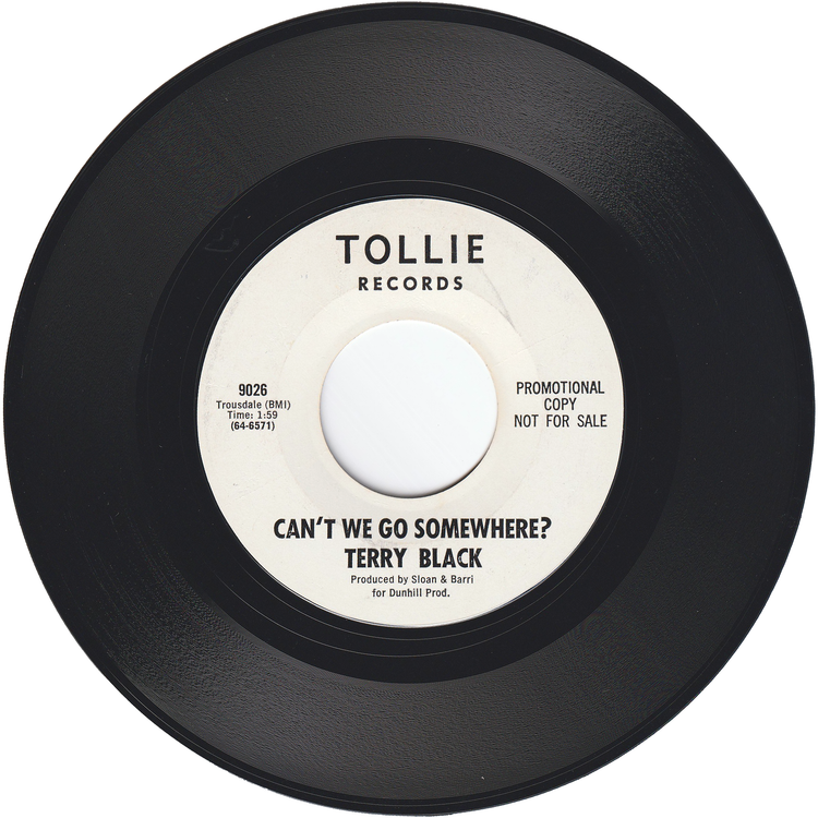 Terry Black - Unless You Care / Can't We Go Somewhere? (Promo)