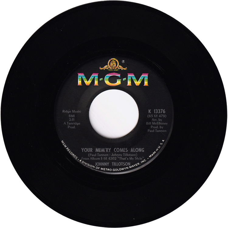 Johnny Tillotson - Heartaches By The Number / Your Mem'ry Comes Along