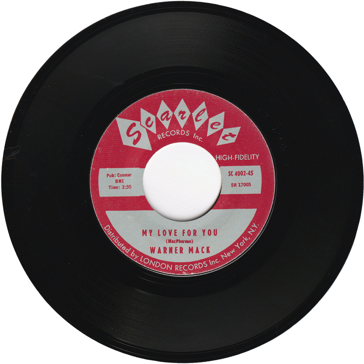 Warner Mack - Someone, Somewhere / My Love For You