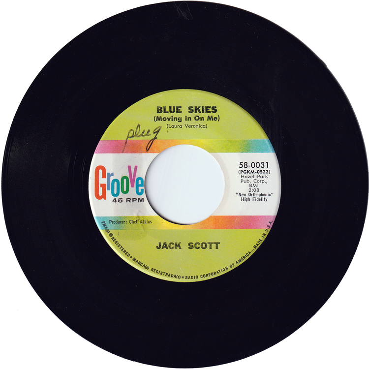 Jack Scott - Blue Skies (Moving In On Me) / I Knew You First