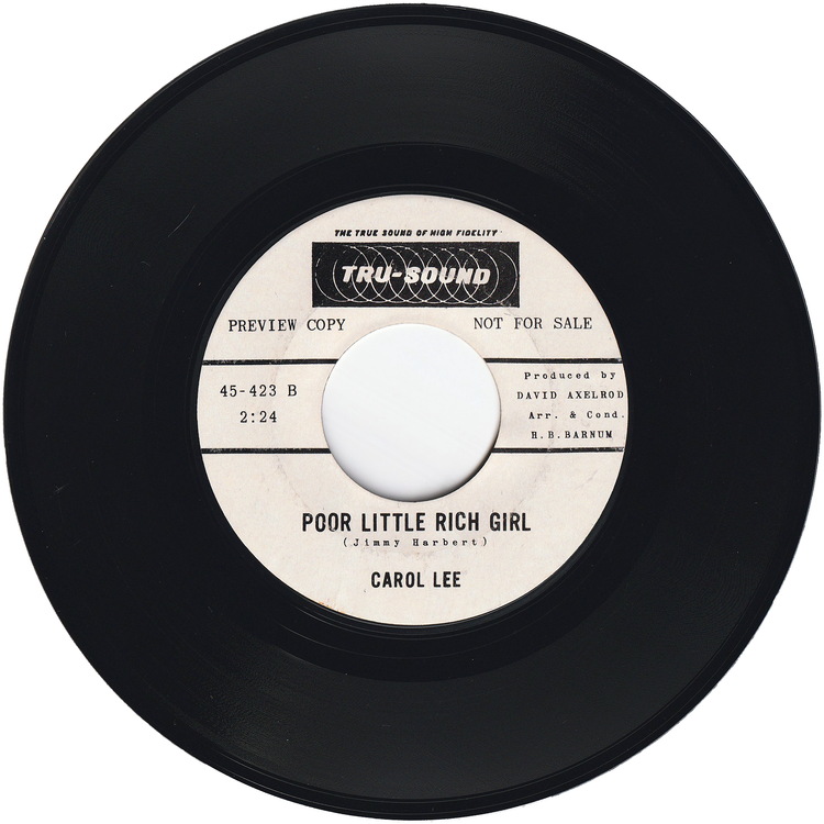 Carol Lee - I'll Buy You Gold / Poor Little Rich Girl (Promo)