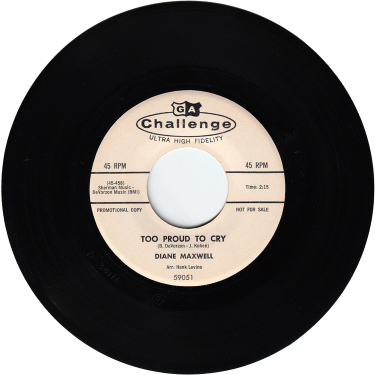 Diane Maxwell - I'm Savin' My Kisses / Too Proud To Cry (Promo)