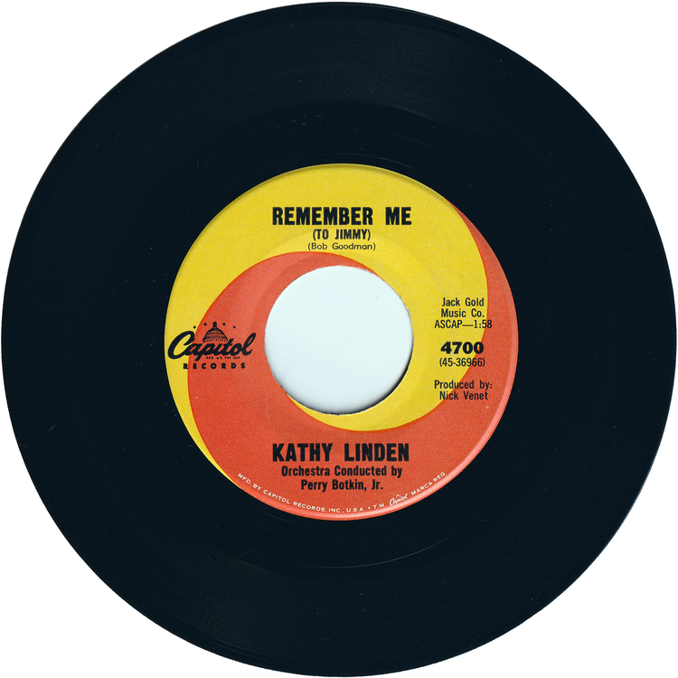 Kathy Linden - Beautiful Brown Eyes / Remember Me (To Jimmy)
