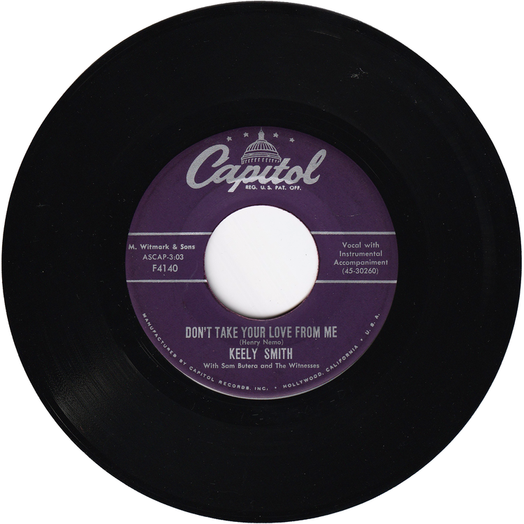 Louis Prima & Keely Smith - I've Got You Under My Skin / Don't Take Your Love From Me