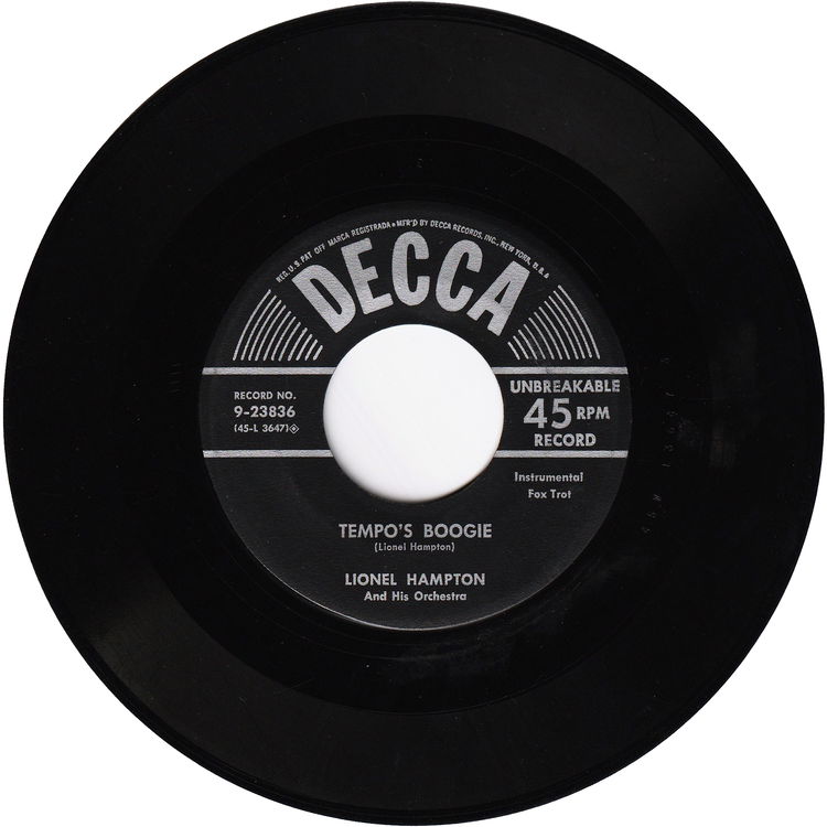 Lionel Hampton - Hamp's Boogie Woogie / Tempo's Boogie