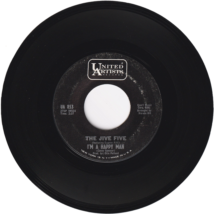 The Jive Five - I'm A Happy Man / Kiss, Kiss, Kiss