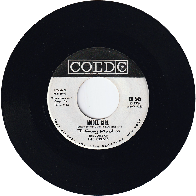 Johnny Maestro - Model Girl / We've Got To Tell Them (Promo)