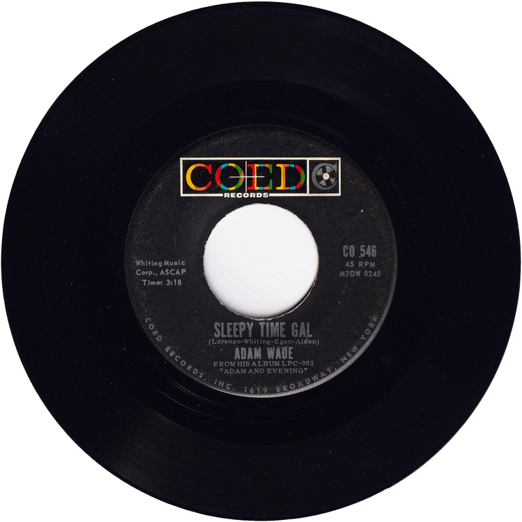 Adam Wade - Take Good Care Of Her / Sleepy Time Gal