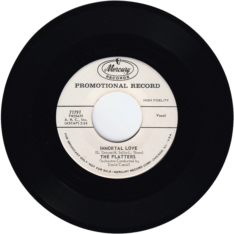 The Platters - Trees / Immortal Love (Promo)