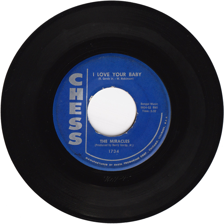 The Miracles - Bad Girl / I Love Your Baby (CHESS blue label)