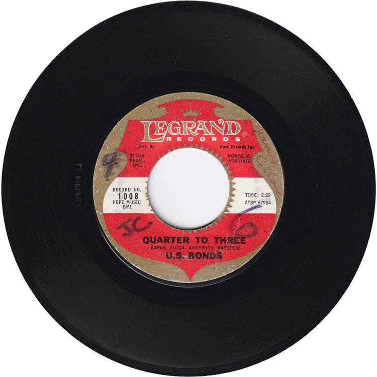 Gary "U.S." Bonds - Quarter To Three / Time Ole Story (w/PS)