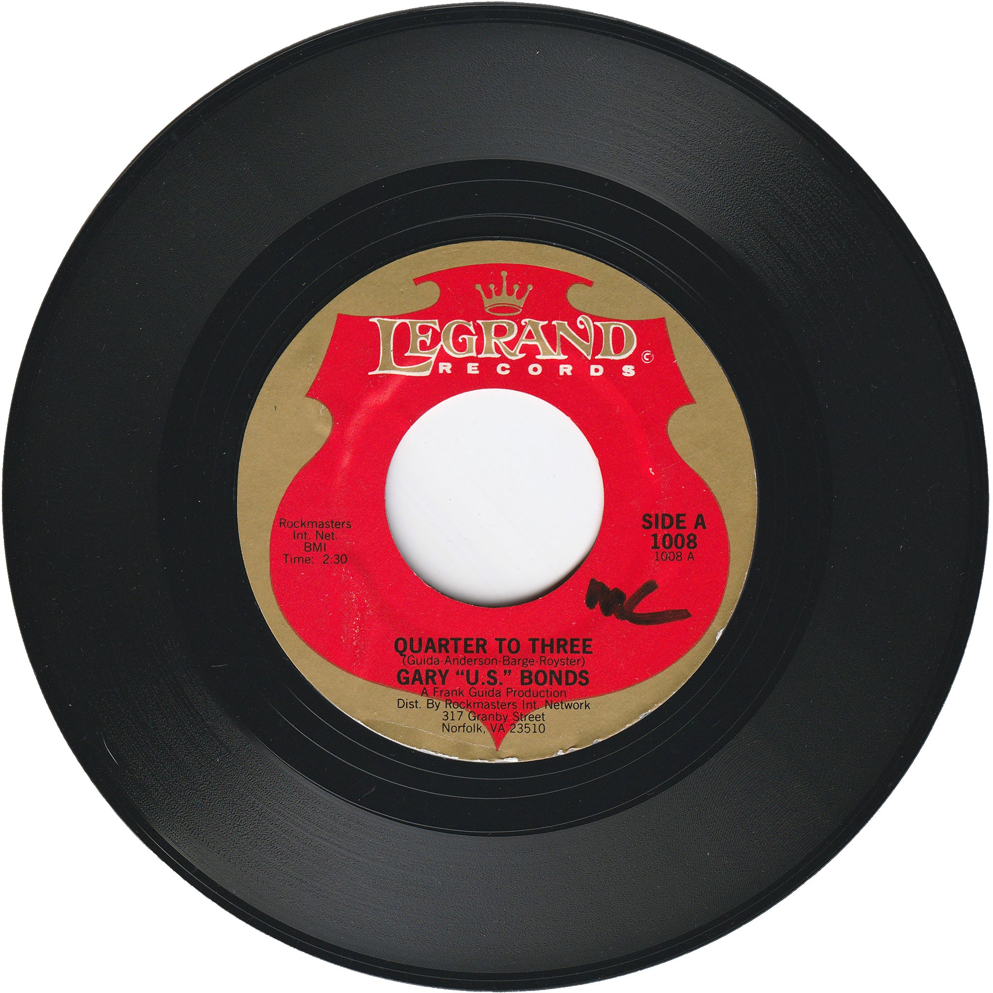 Gary "U.S." Bonds - Quarter To Three / Where Did The Naughty Girl Go ...