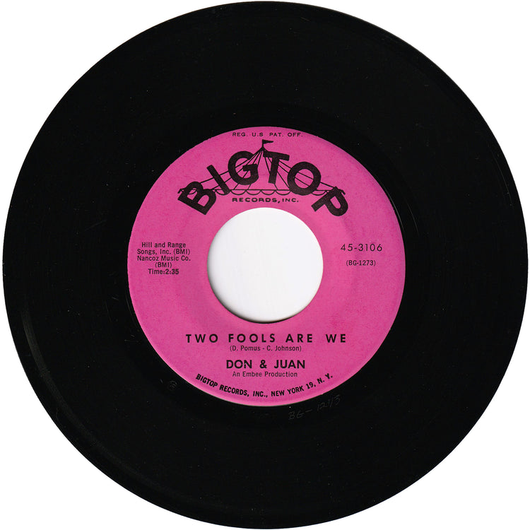 Don & Juan - Pot Luck / Two Fools Are We