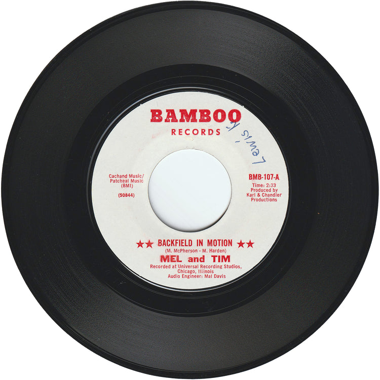 Mel & Tim - Backfield In Motion / Do Right Baby