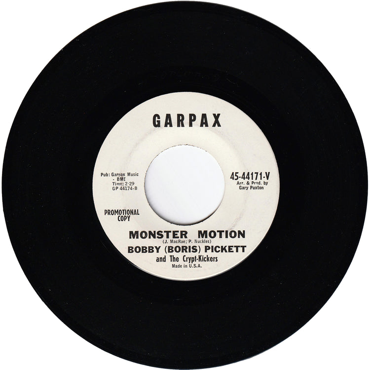 Bobby Pickett - Monsters Holiday / Monster Motion (Promo)