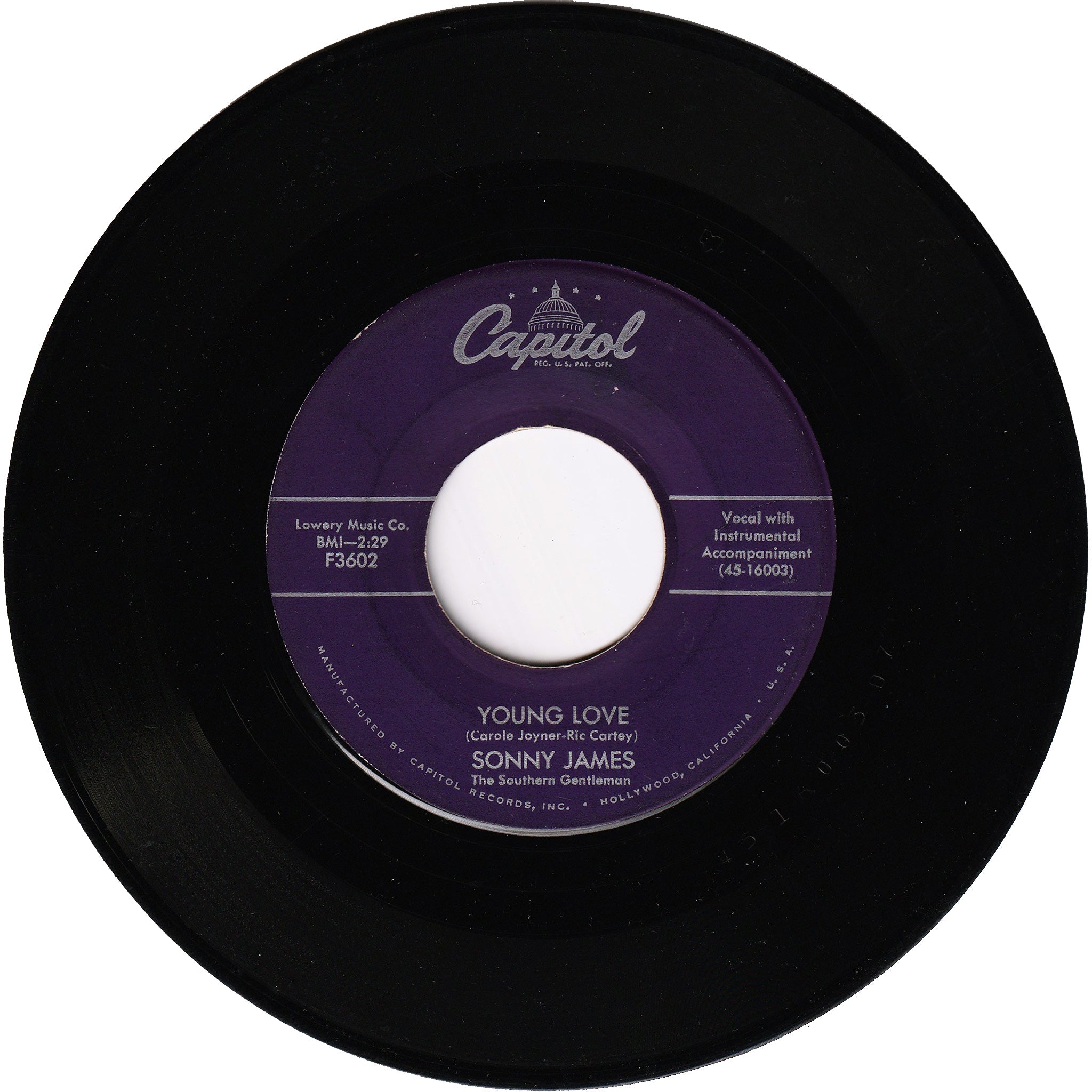 Sonny James - Young Love / You're The Reason I'm In Love – NIGHT