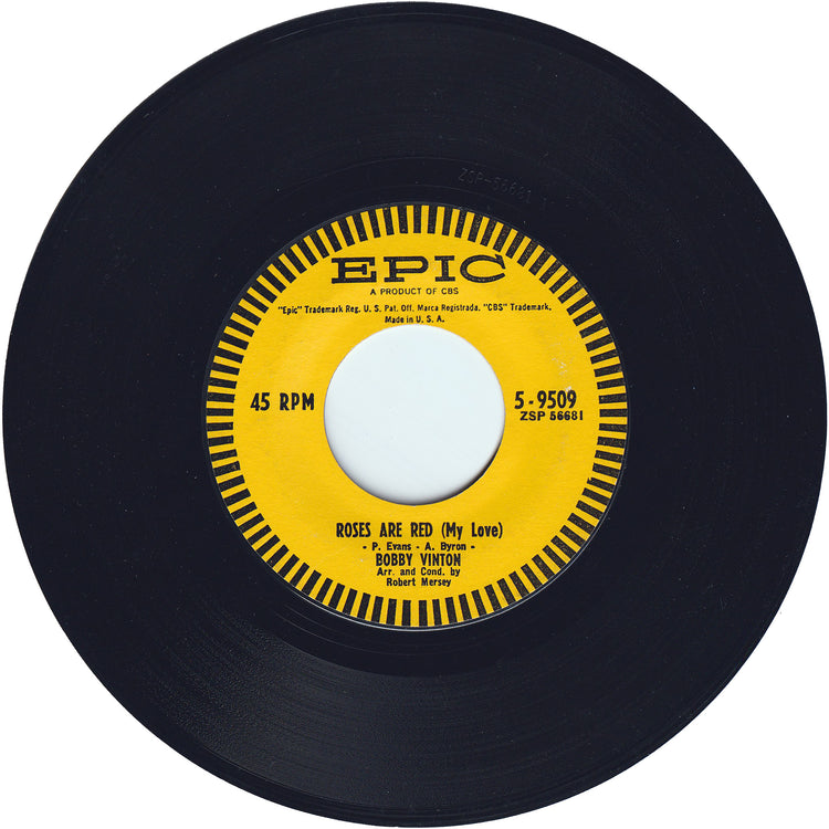 Bobby Vinton - Roses Are Red (My Love) / You & I (w/PS)